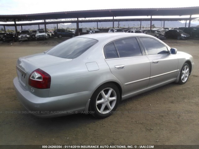 JNKBF01A22M005225 - 2002 INFINITI Q45 GRAY photo 4