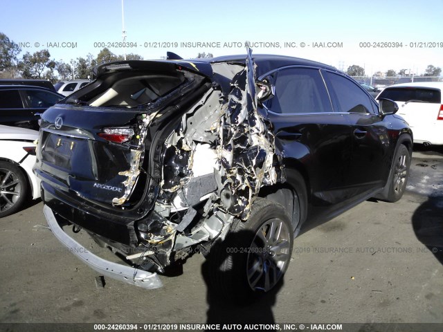 JTJYARBZ0F2020792 - 2015 LEXUS NX 200T BLACK photo 4