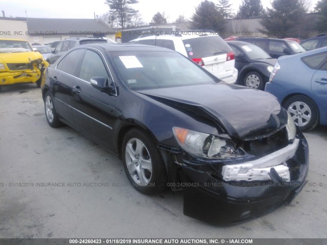 JH4KB16637C002756 - 2007 ACURA RL BLACK photo 1