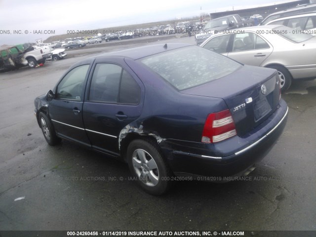 3VWSE69M34M113122 - 2004 VOLKSWAGEN JETTA GLS BLUE photo 3