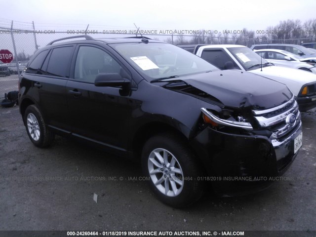 2FMDK3GC3EBA28924 - 2014 FORD EDGE SE BLACK photo 1