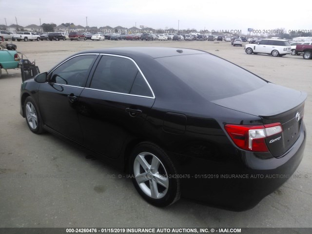 4T1BF1FKXCU110617 - 2012 TOYOTA CAMRY SE/LE/XLE 黑色 照片 3
