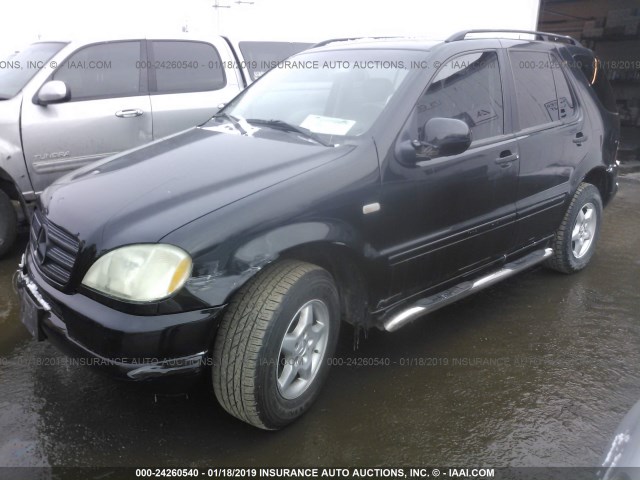 4JGAB54E21A228803 - 2001 MERCEDES-BENZ ML 320 BEIGE photo 2