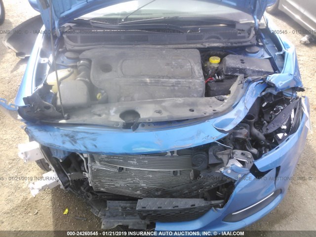 1C3CDFAA6GD529519 - 2016 DODGE DART SE BLUE photo 10