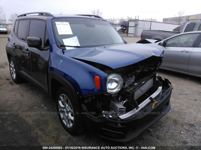 ZACCJABT2GPE36876 - 2016 JEEP RENEGADE LATITUDE BLUE photo 1