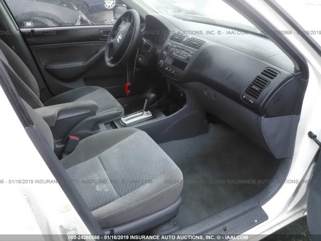 2HGES16364H554220 - 2004 HONDA CIVIC DX VP WHITE photo 5