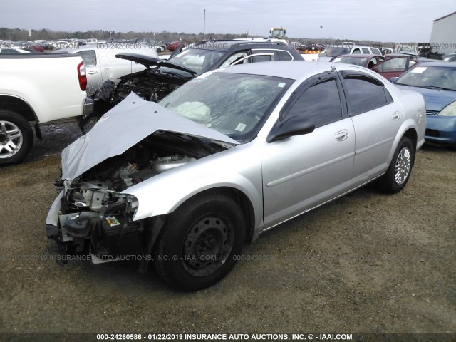 1C3EL46R62N317575 - 2002 CHRYSLER SEBRING LX SILVER photo 2