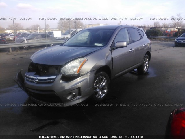 JN8AS5MT6AW012186 - 2010 NISSAN ROGUE S/SL/KROM GRAY photo 2