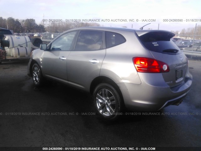 JN8AS5MT6AW012186 - 2010 NISSAN ROGUE S/SL/KROM GRAY photo 3