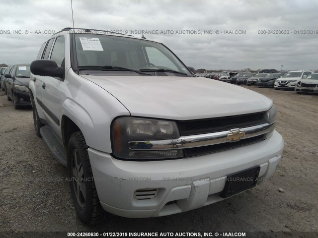 1GNDS13S852251141 - 2005 CHEVROLET TRAILBLAZER LS/LT WHITE photo 1