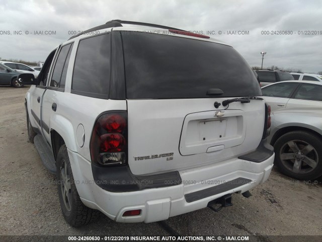 1GNDS13S852251141 - 2005 CHEVROLET TRAILBLAZER LS/LT WHITE photo 3