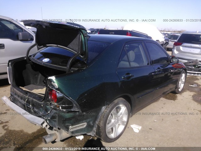 JTHBD192030070785 - 2003 LEXUS IS 300 GREEN photo 4