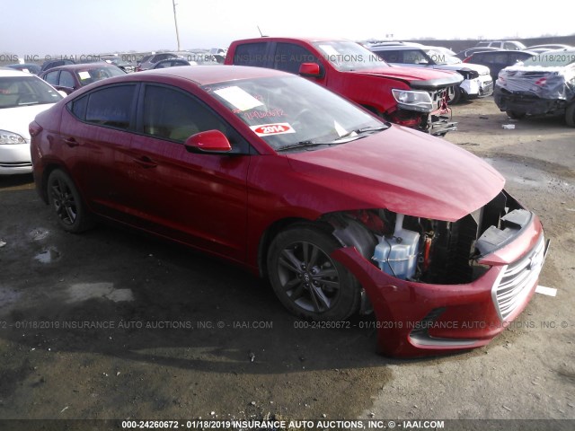 5NPD84LF7HH012243 - 2017 HYUNDAI ELANTRA SE/VALUE/LIMITED RED photo 1