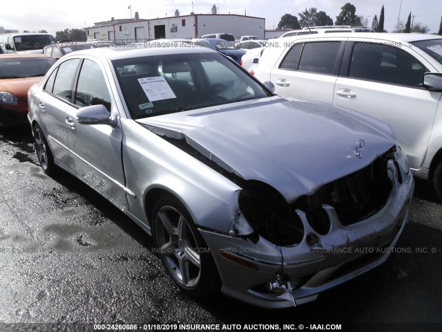 WDBUF72X89B376366 - 2009 MERCEDES-BENZ E 550 SILVER photo 1