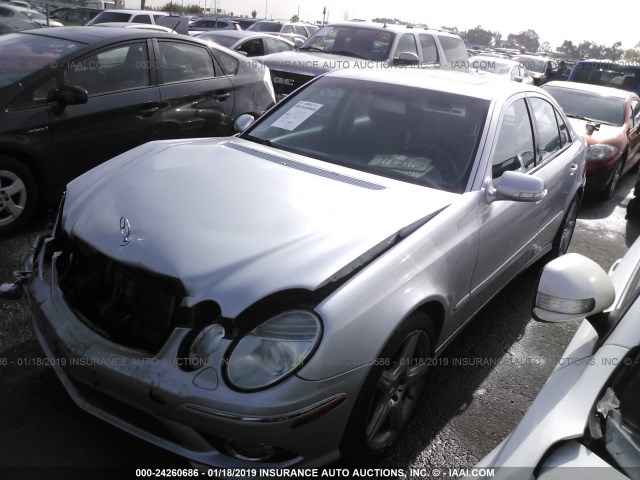 WDBUF72X89B376366 - 2009 MERCEDES-BENZ E 550 SILVER photo 2