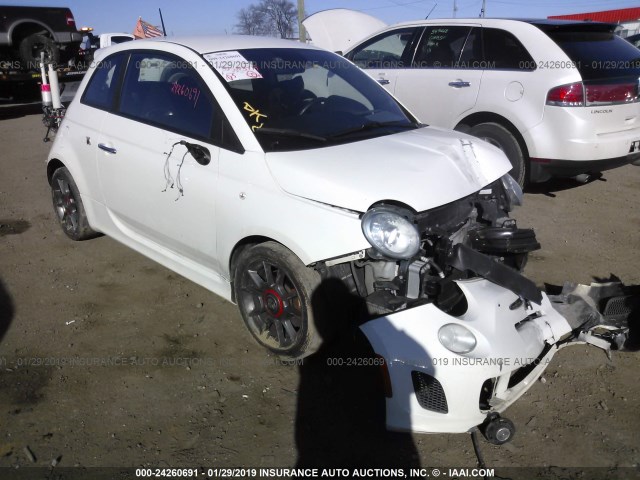 3C3CFFFH6DT753055 - 2013 FIAT 500 ABARTH WHITE photo 1