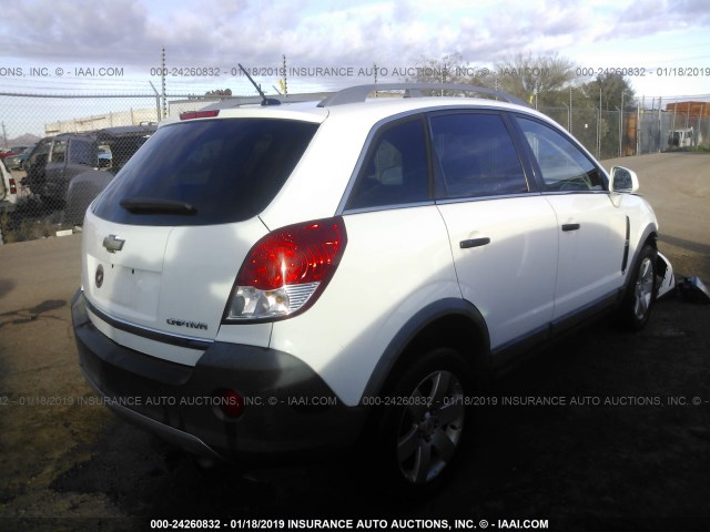 3GNAL2EK9CS543529 - 2012 CHEVROLET CAPTIVA SPORT/LS WHITE photo 4