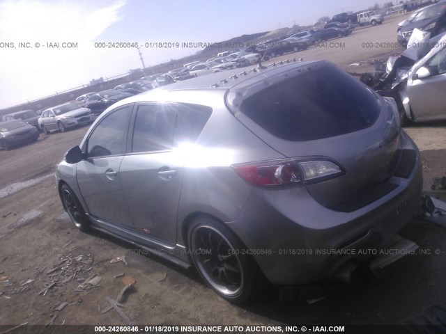 JM1BL1K34B1465309 - 2011 MAZDA SPEED 3 GRAY photo 3