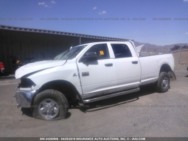 3D7UT2CL7BG591040 - 2011 DODGE RAM 2500 WHITE photo 2