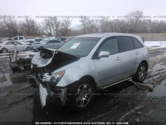 2HNYD28317H545321 - 2007 ACURA MDX TECHNOLOGY SILVER photo 2