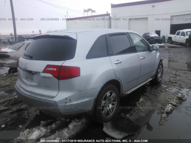 2HNYD28317H545321 - 2007 ACURA MDX TECHNOLOGY SILVER photo 4