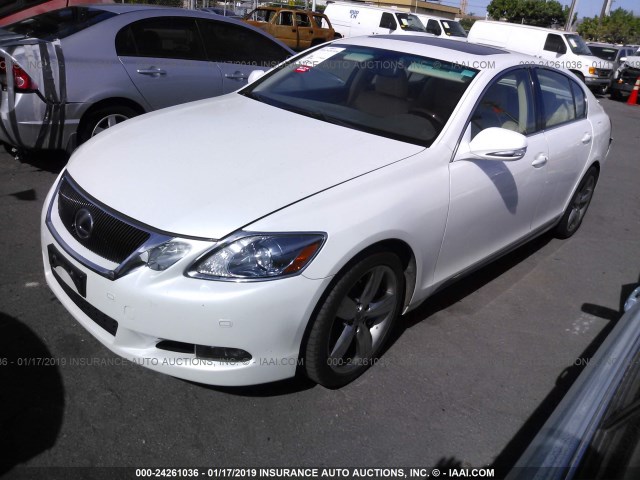 JTHBC96SX85013011 - 2008 LEXUS GS 450H WHITE photo 2