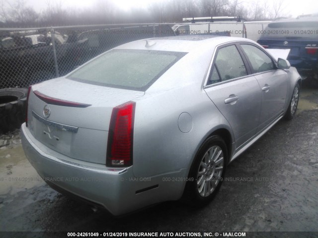 1G6DG5EGXA0102412 - 2010 CADILLAC CTS LUXURY COLLECTION SILVER photo 4