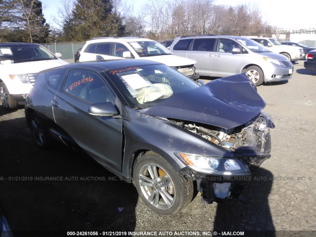 JHMZF1D45DS000402 - 2013 HONDA CR-Z GRAY photo 1