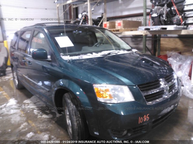 2D8HN54X19R616531 - 2009 DODGE GRAND CARAVAN SXT GREEN photo 1