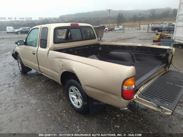 5TEVL52N53Z200928 - 2003 TOYOTA TACOMA XTRACAB TAN photo 3