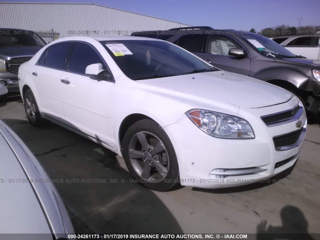 1G1ZC5E01CF365902 - 2012 CHEVROLET MALIBU 1LT WHITE photo 1