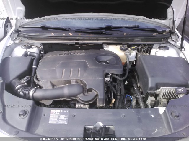 1G1ZC5E01CF365902 - 2012 CHEVROLET MALIBU 1LT WHITE photo 10