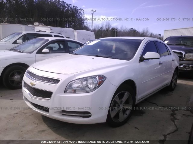 1G1ZC5E01CF365902 - 2012 CHEVROLET MALIBU 1LT WHITE photo 2