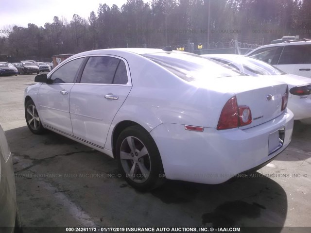 1G1ZC5E01CF365902 - 2012 CHEVROLET MALIBU 1LT WHITE photo 3