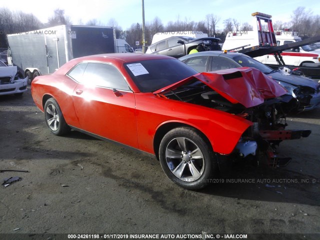 2C3CDZAGXHH639600 - 2017 DODGE CHALLENGER SXT ORANGE photo 1