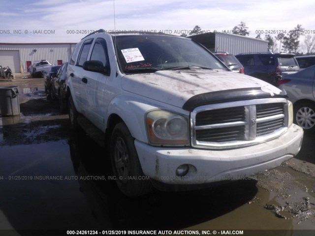 1D4HD48N35F615034 - 2005 DODGE DURANGO SLT WHITE photo 1