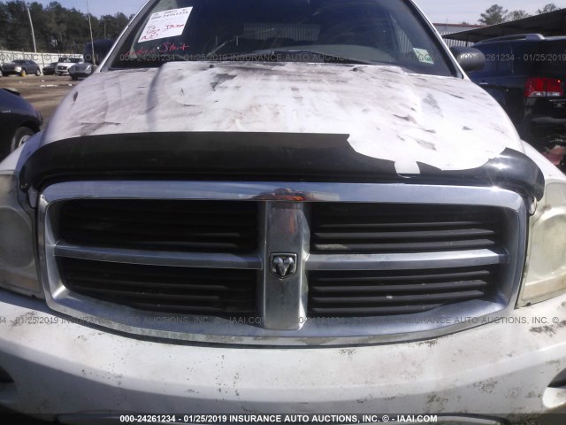 1D4HD48N35F615034 - 2005 DODGE DURANGO SLT WHITE photo 10