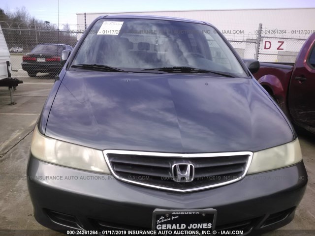 5FNRL18923B103627 - 2003 HONDA ODYSSEY EXL BLUE photo 6