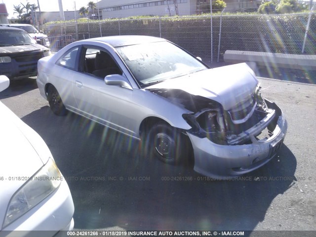 1HGEM22115L029879 - 2005 HONDA CIVIC DX VP SILVER photo 1