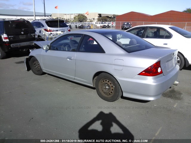 1HGEM22115L029879 - 2005 HONDA CIVIC DX VP SILVER photo 3