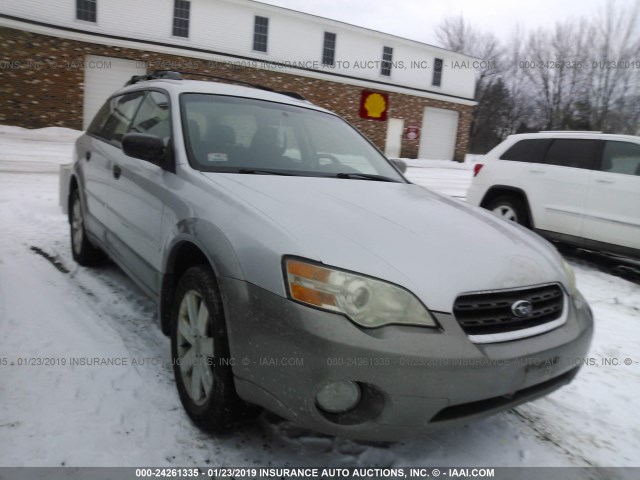 4S4BP61C967307386 - 2006 SUBARU LEGACY OUTBACK 2.5I SILVER photo 1