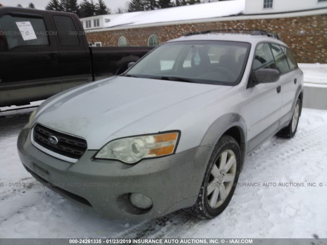 4S4BP61C967307386 - 2006 SUBARU LEGACY OUTBACK 2.5I SILVER photo 2