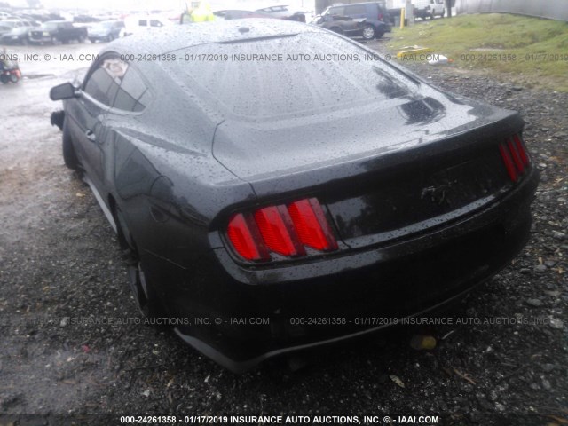 1FA6P8TH8G5225792 - 2016 FORD MUSTANG BLACK photo 3
