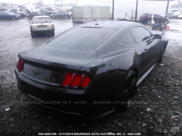 1FA6P8TH8G5225792 - 2016 FORD MUSTANG BLACK photo 4