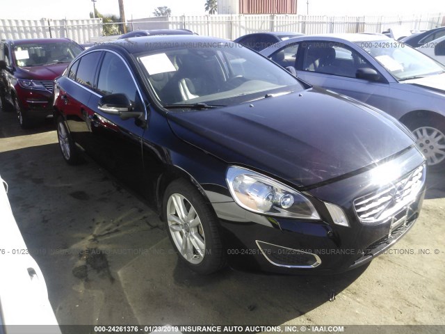 YV1612FH0D1222189 - 2013 VOLVO S60 T5 BLACK photo 1