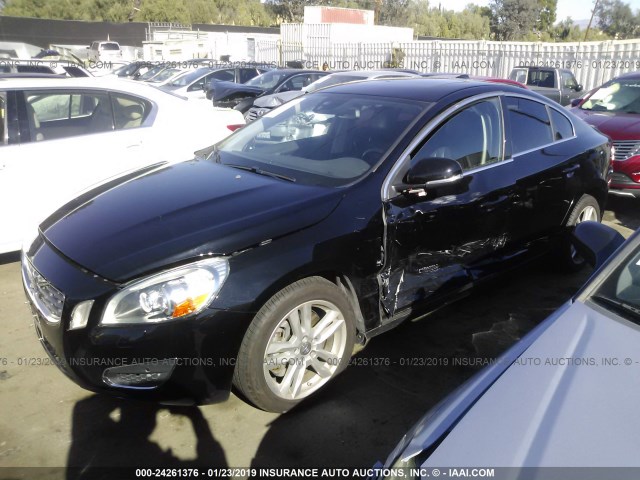 YV1612FH0D1222189 - 2013 VOLVO S60 T5 BLACK photo 2