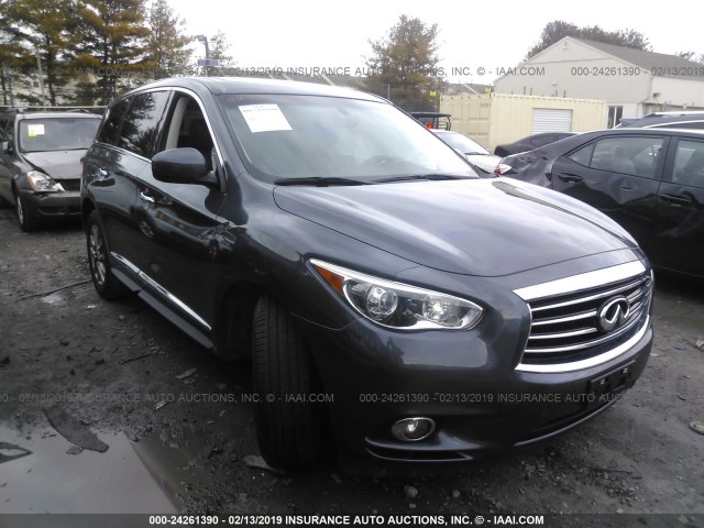 5N1AL0MM8DC310793 - 2013 INFINITI JX35 GRAY photo 1