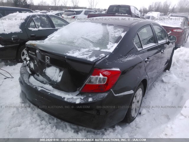 19XFB2F58CE102046 - 2012 HONDA CIVIC LX 黑色 照片 4