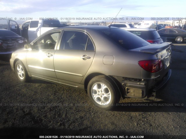 1NXBR32E86Z701231 - 2006 TOYOTA COROLLA CE/LE/S GRAY photo 3