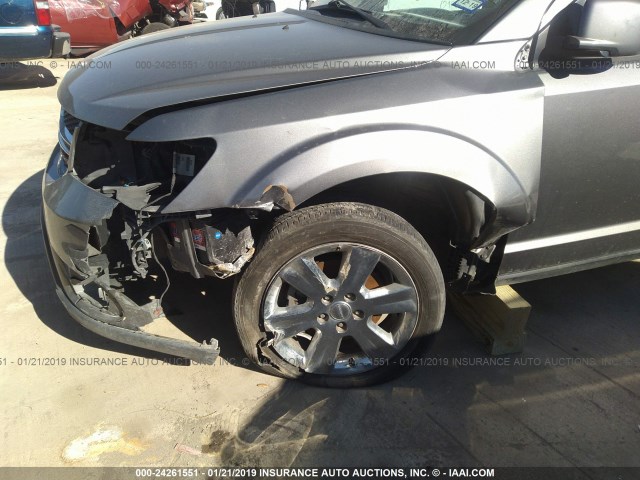 3C4PDCDG0CT290730 - 2012 DODGE JOURNEY CREW GRAY photo 6